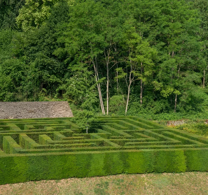 Le labyrinthe du château de Bussy-Rabutin